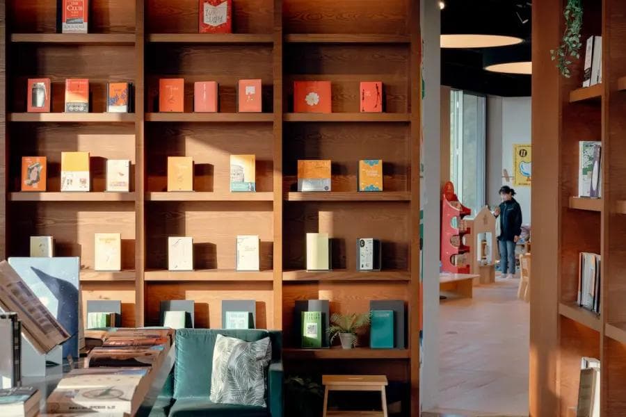 Korean bookstore from Unsplash