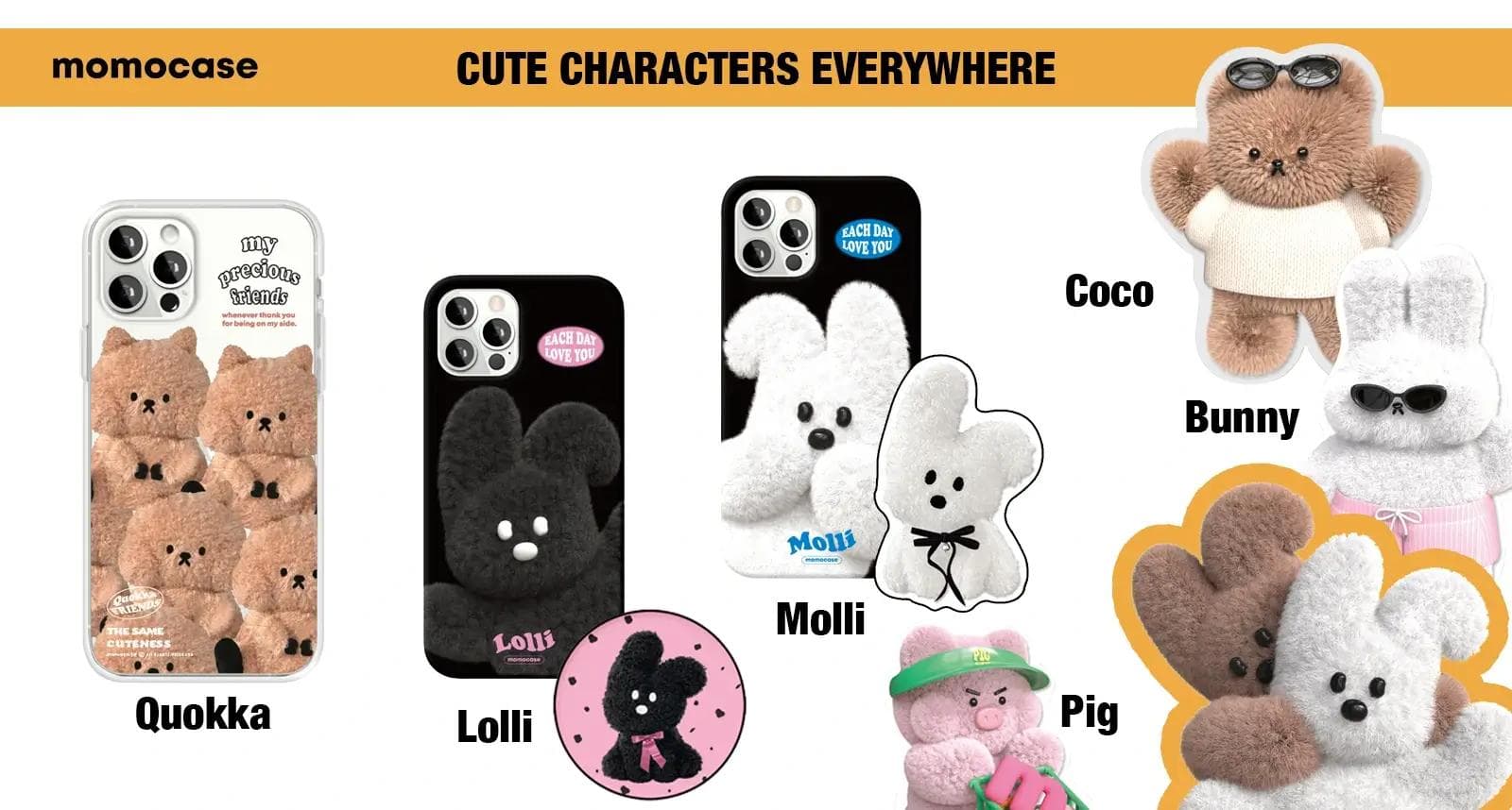 Momocase Korean character phone cases