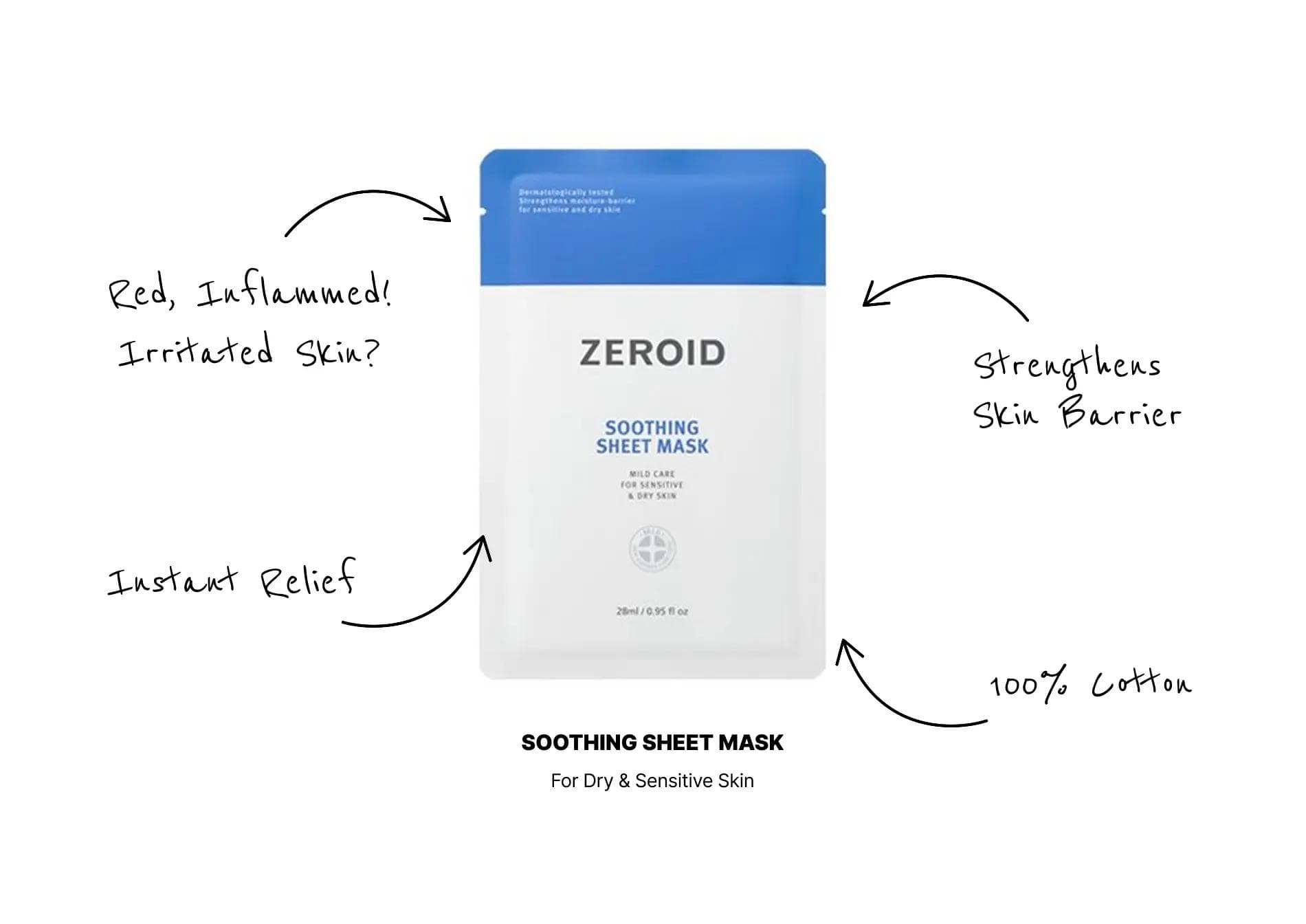 Zeroid soothing sheet mask