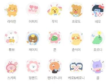 Kakao Friends Characters