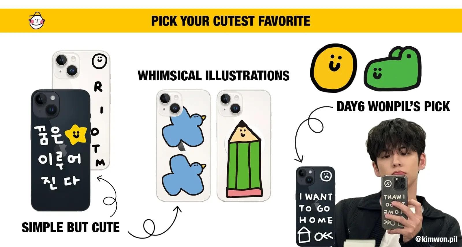 GARCONTIMIDE Day6 Wonpil "I Want to Go Home" phone case