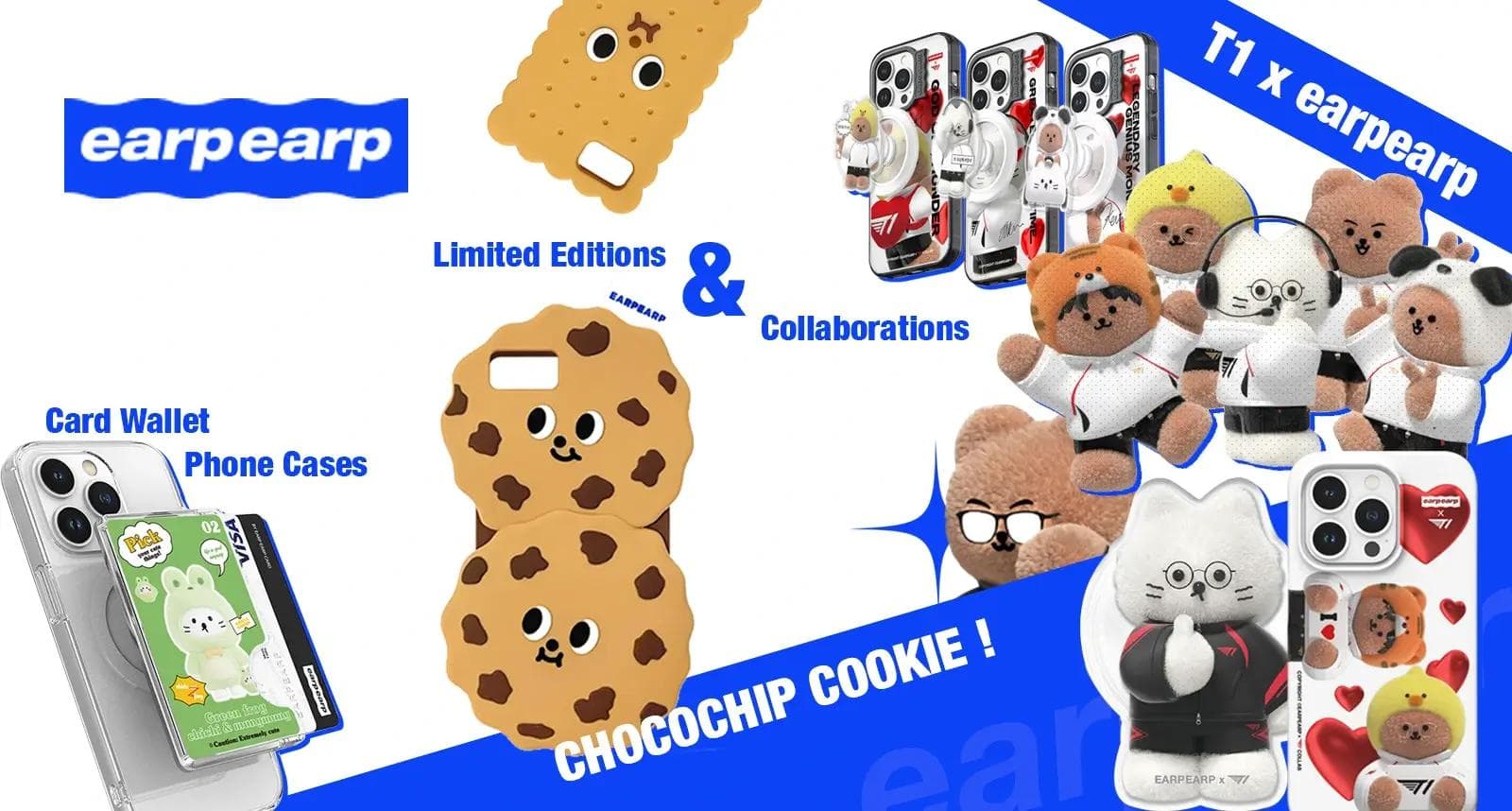 EARPEARP cute Korean phone cases featuring T1 characters