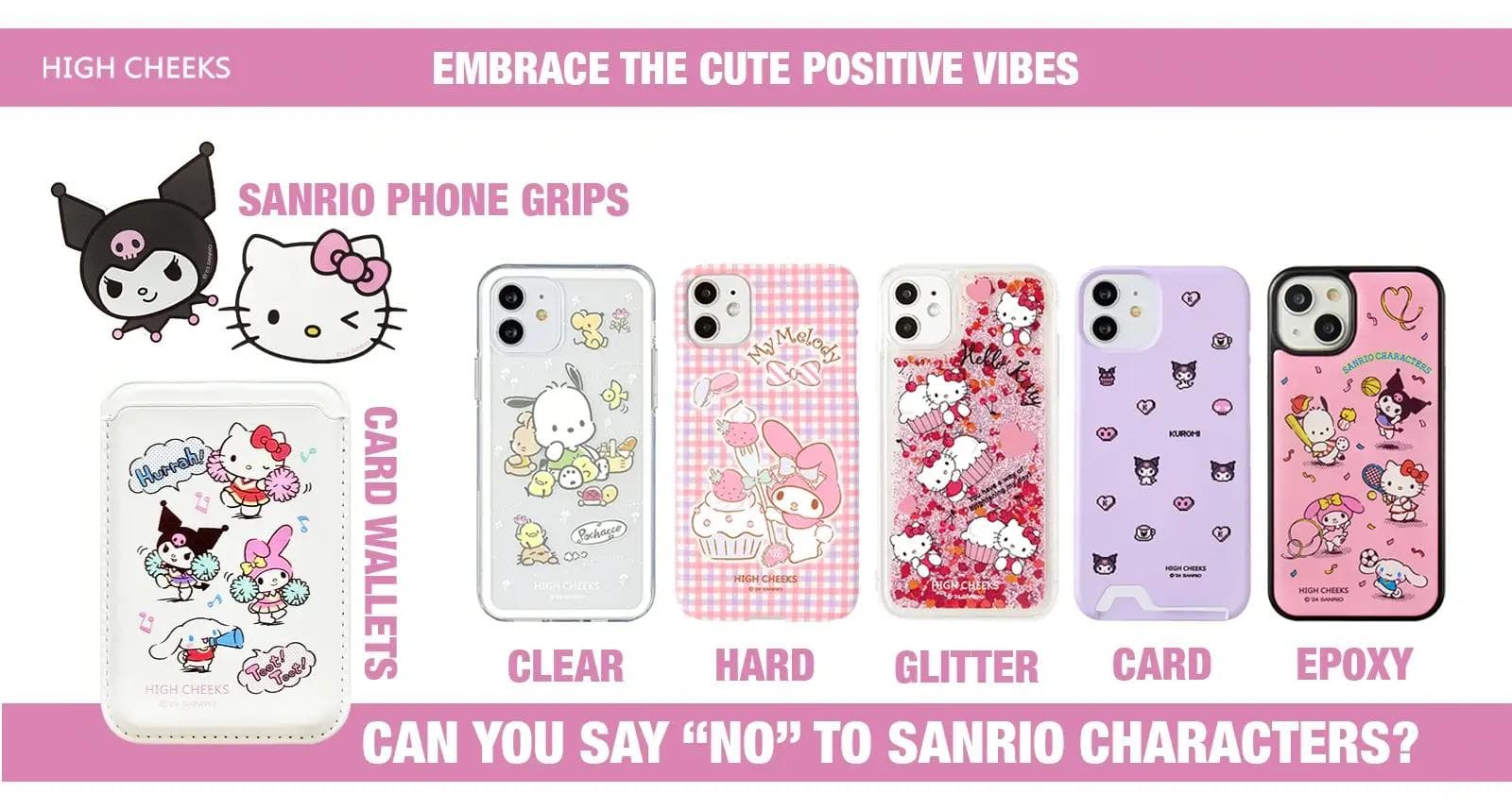 High Cheeks cute Sanrio phone cases